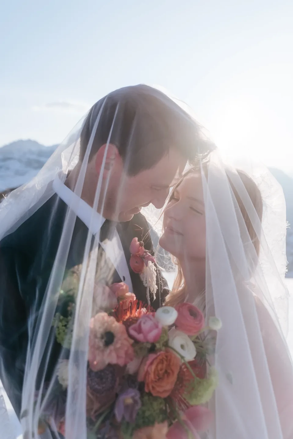 A Winter Ski Elopement in the Dolomites
