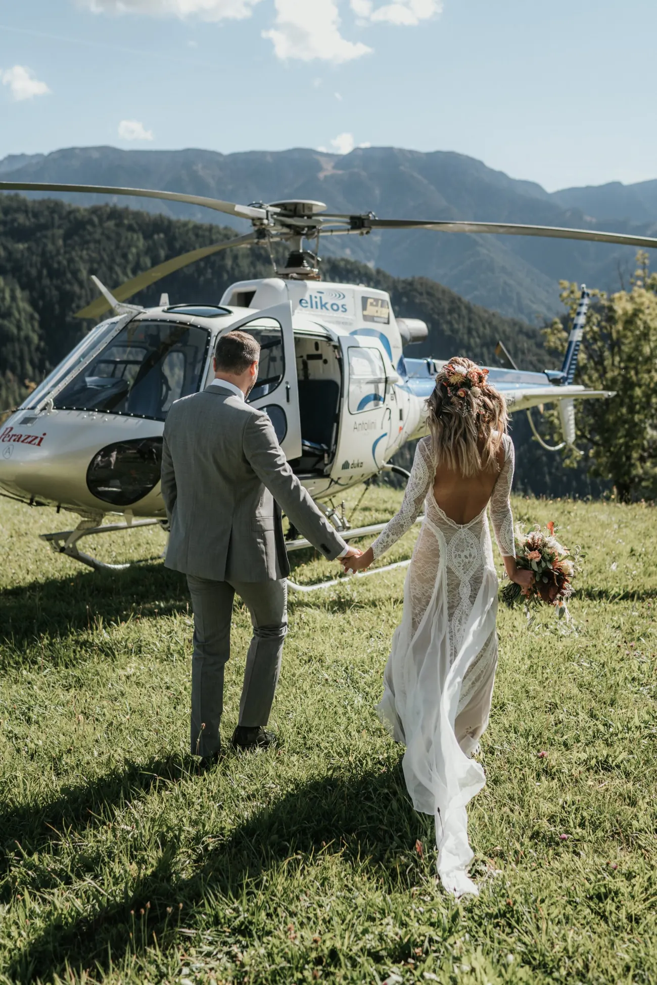 Adventure Helicopter Elopement in the Dolomites