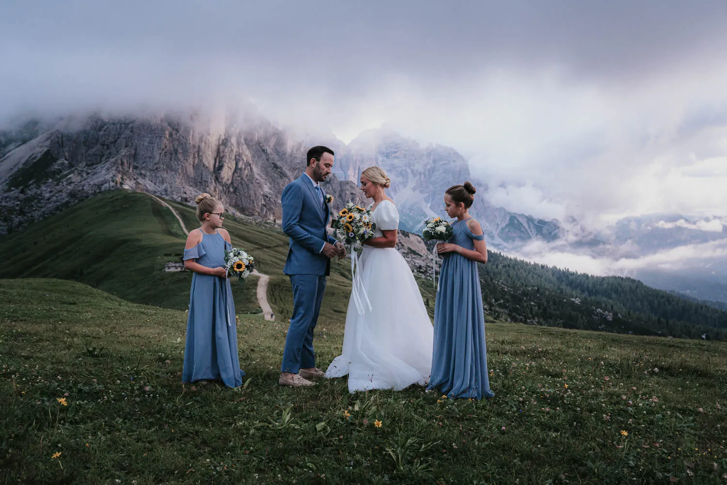 Mountain Peaks Climbing Wedding in the Dolomites