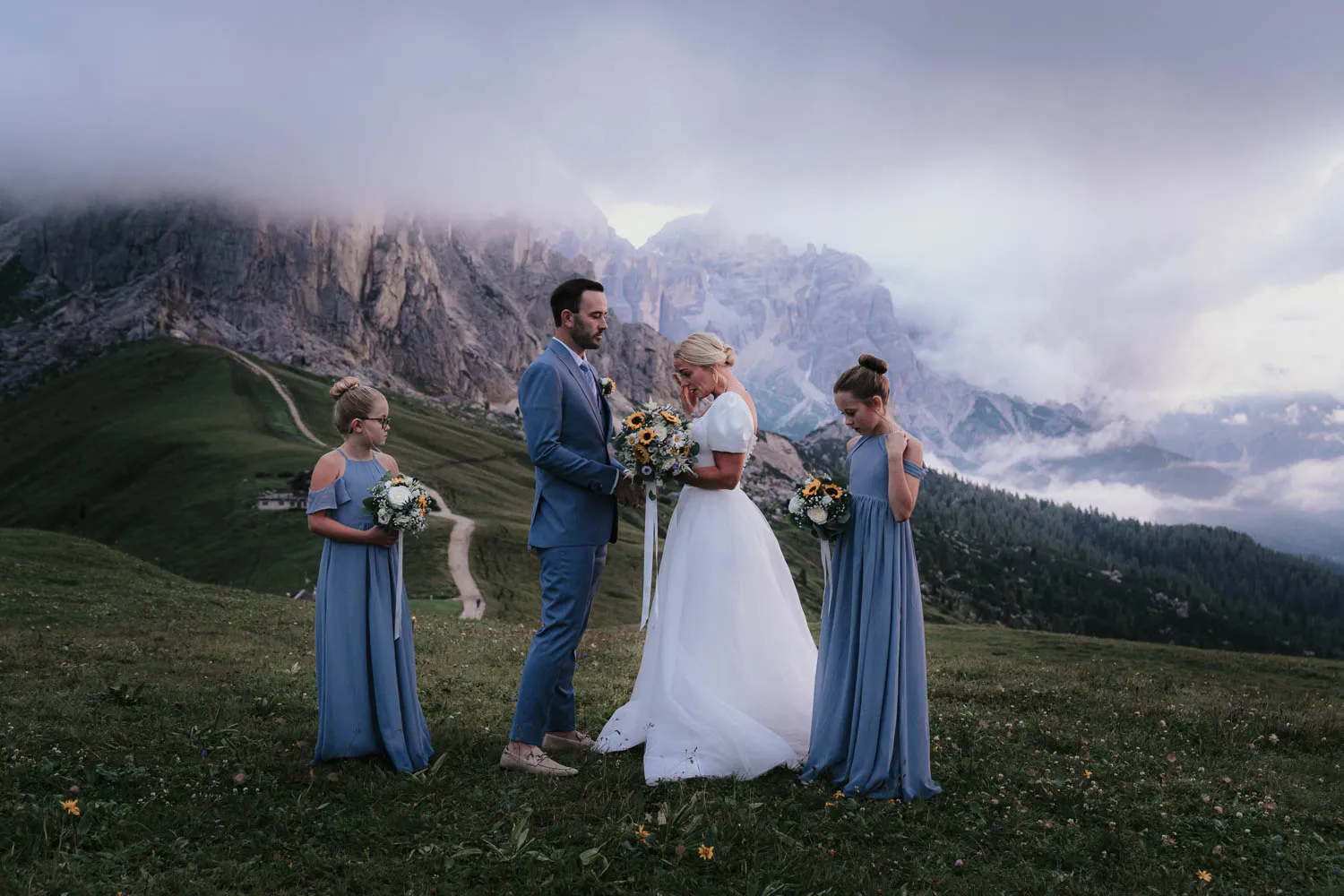 Mountain Peaks Climbing Wedding in the Dolomites