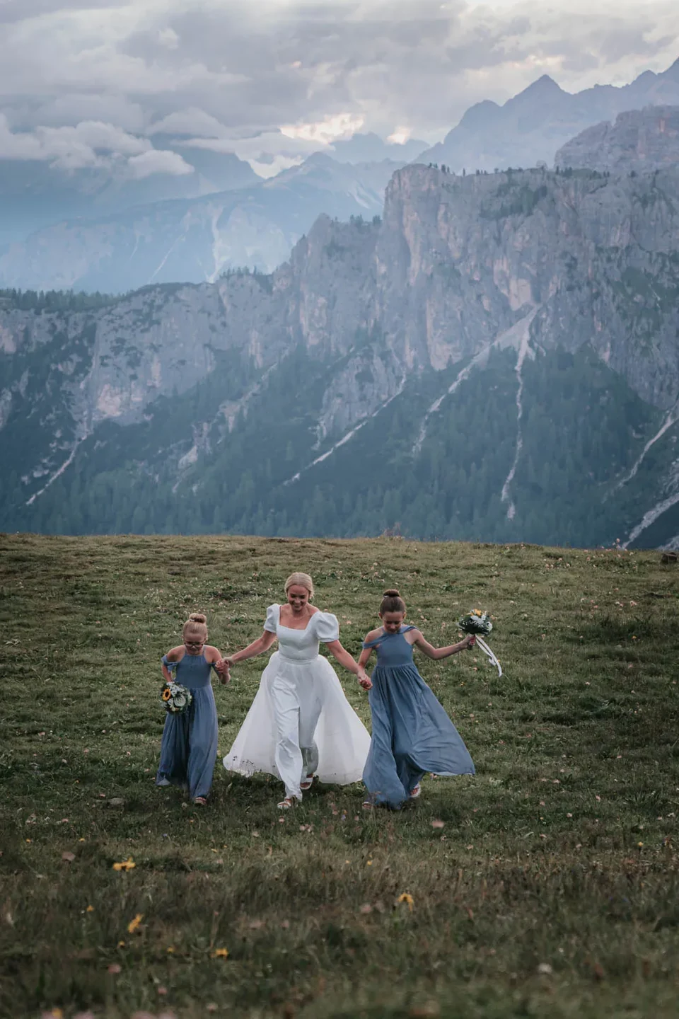 A Passo Giau Meadow Elopement in the Dolomites