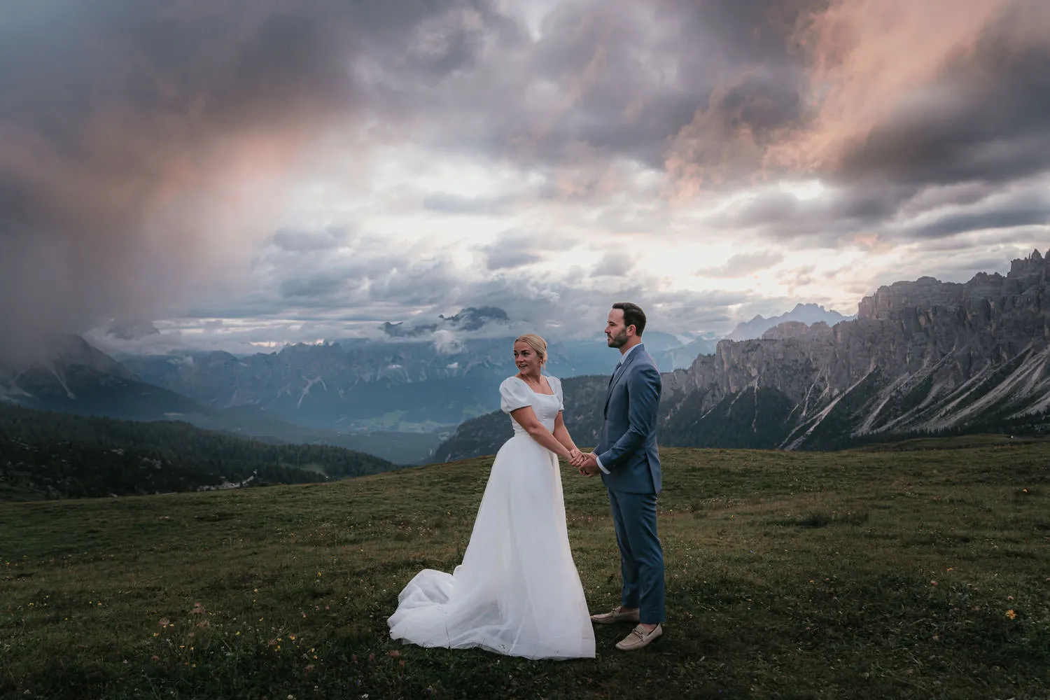 Mountain Peaks Climbing Wedding in the Dolomites