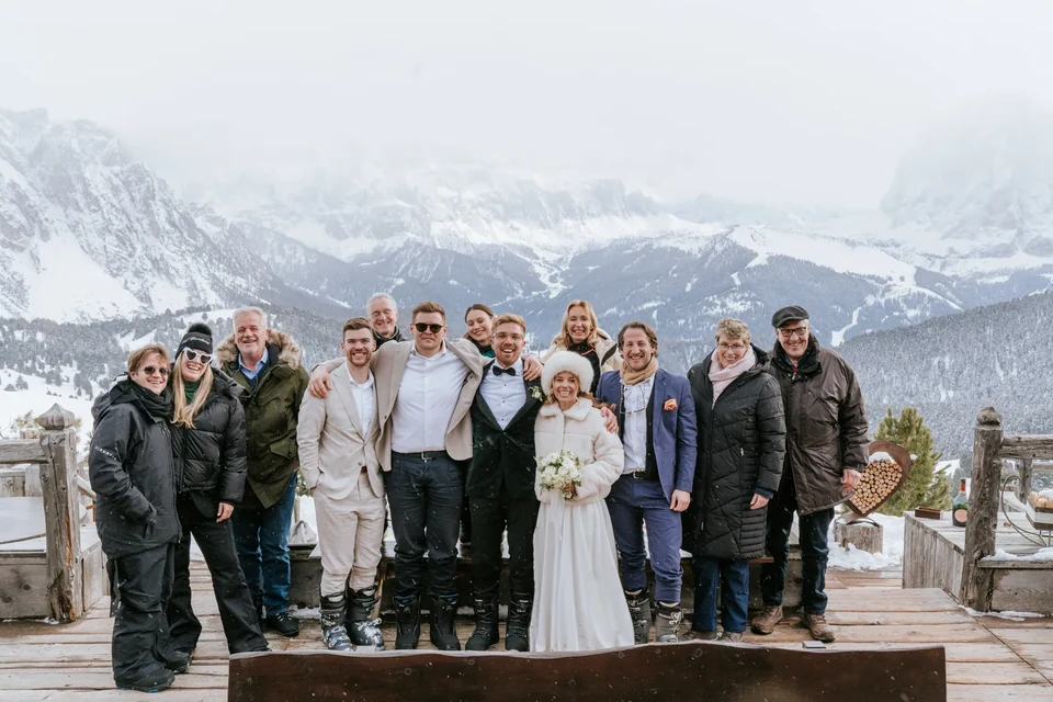 A Winter Wedding in Val Gardena