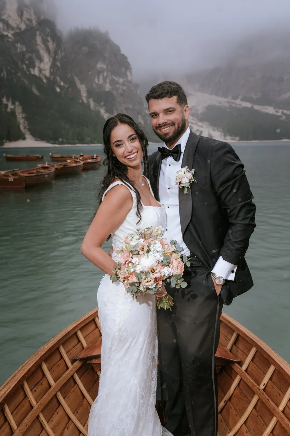 Wooden Boats and Lakeside Pizza — a Lago di Braies Elopement