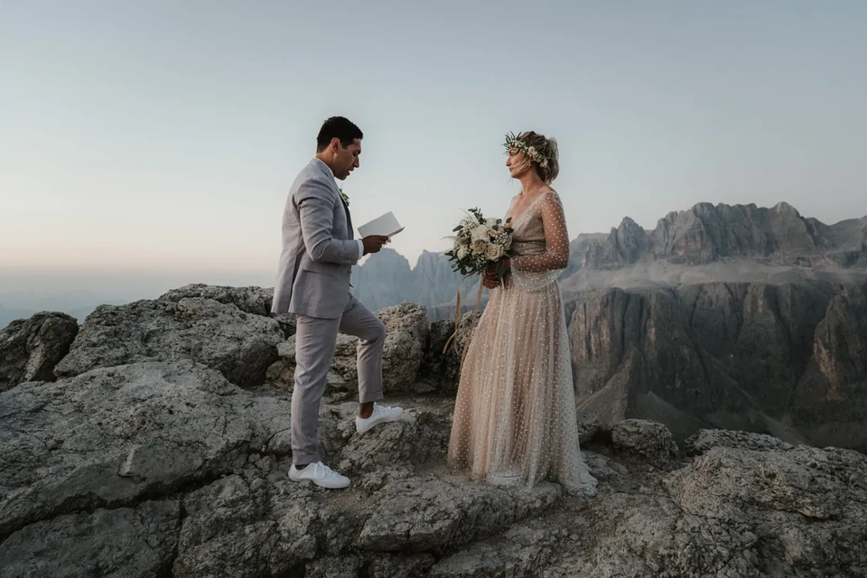 Sunrise in the Dolomites