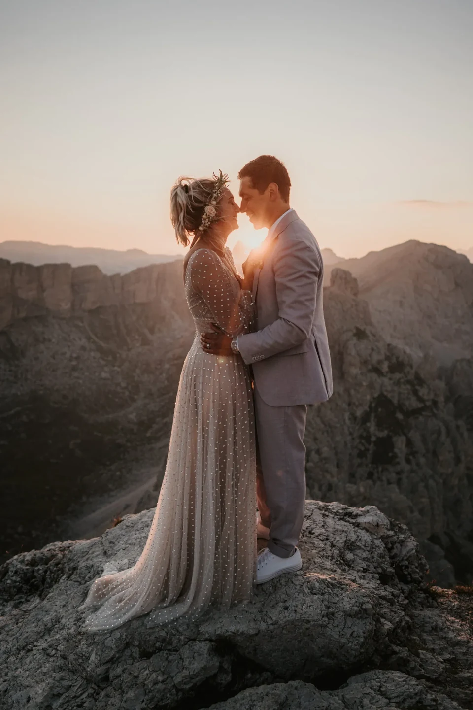 Sunrise in the Dolomites