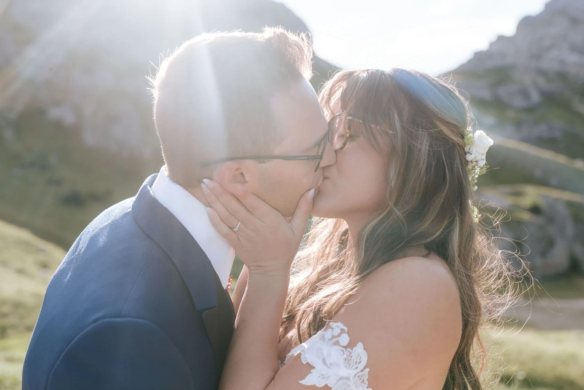 A Three-Stop Helicopter Elopement in the Dolomites