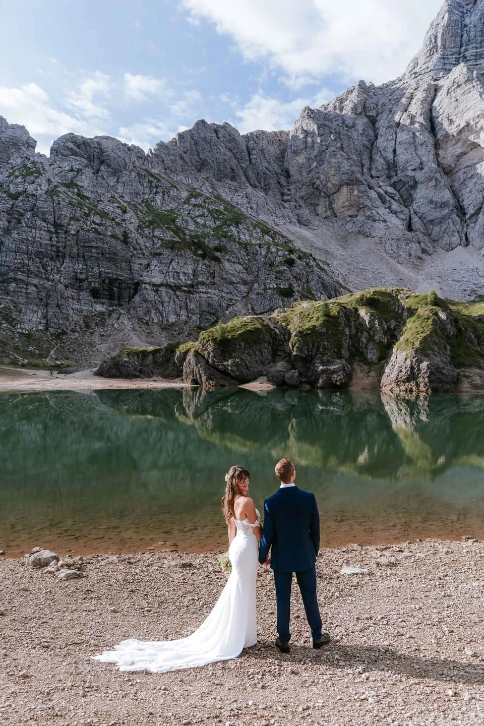 A Three-Stop Helicopter Elopement in the Dolomites