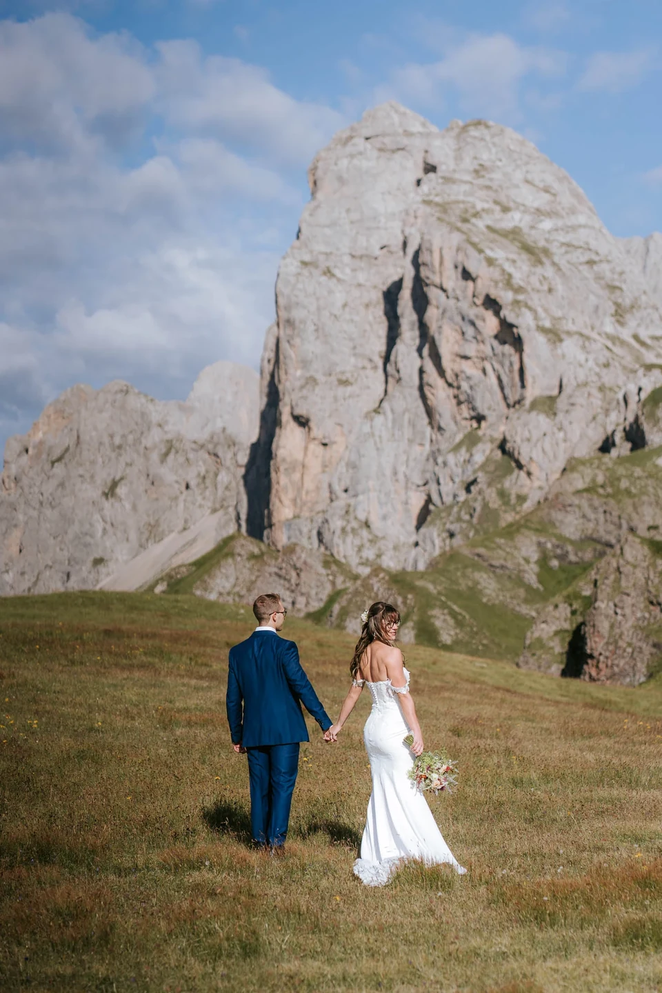 A Three-Stop Helicopter Elopement in the Dolomites