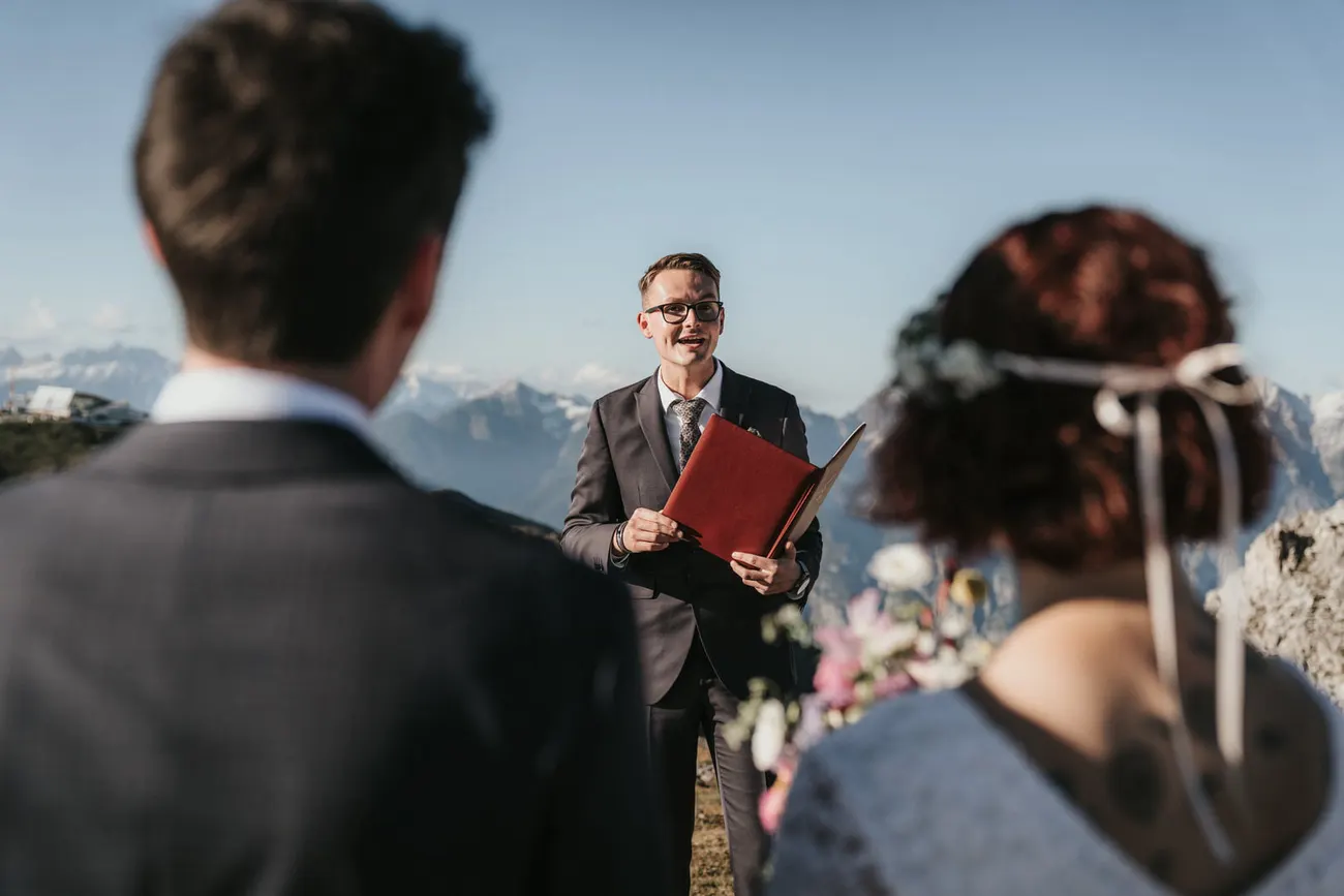 A ceremony in the Tyrolean mountains